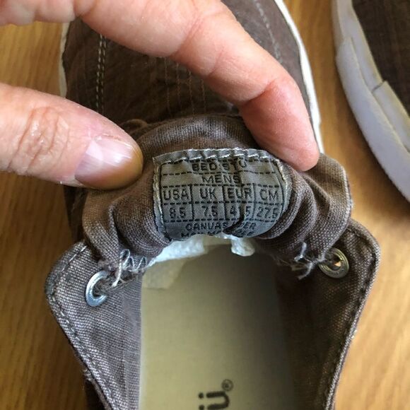 BED STU Brown Distressed Canvas Shoes - Picture 9 of 10